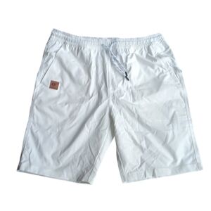COPY - NWOT MENS WHITE SIDE ZIPPER POCKETS DRAWSTRING SIZE 34 SHORTS.